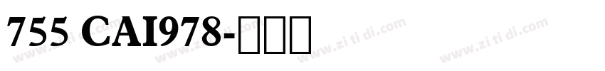 755 CAI978字体转换
